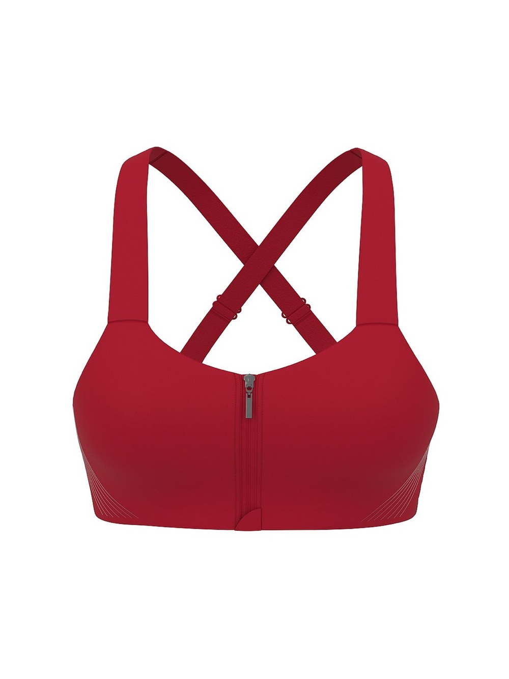 Victoria Secret VSX Knockout Front-close Sports Bra, high support, red, 34DD